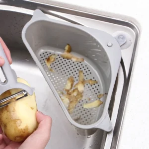 Suction Cup Triangular Sink Strainer | Kitchen Sink Organizer
