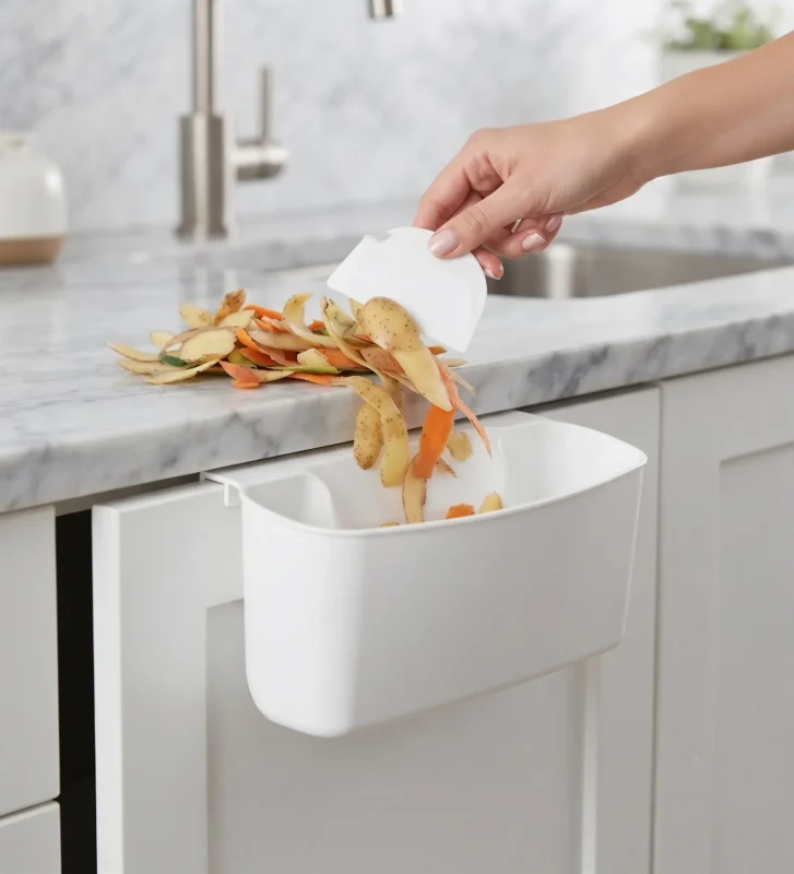 Pratik Temizleme Kabı (Beyaz)